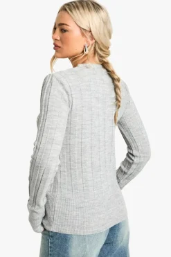 Cardigans*boohoo Thick Rib Knitted Cardigan metallic silver