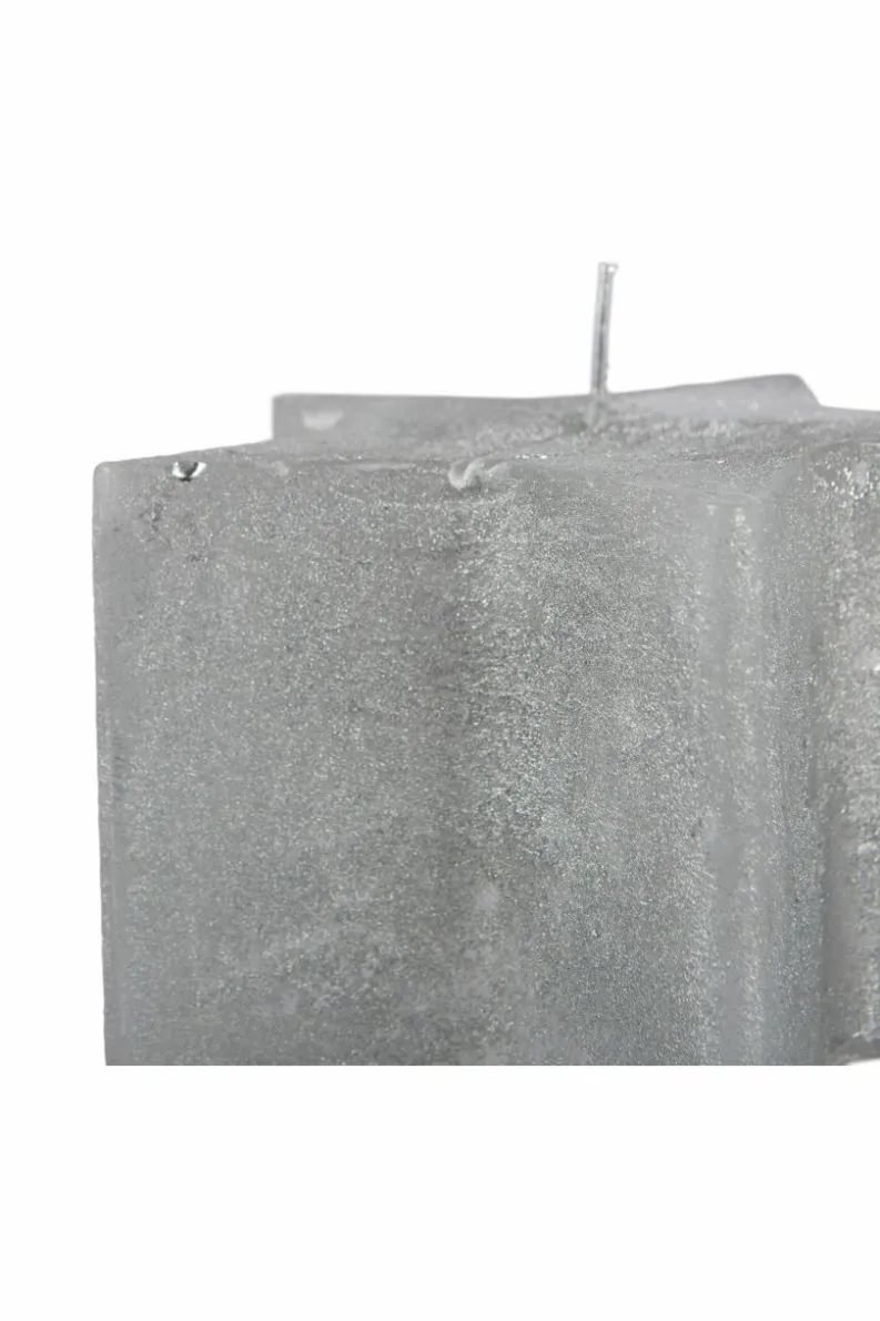 Candles & Diffusers|Candles*Nicola Spring Metallic Star Candle 75 Hours Pack of 3 Silver
