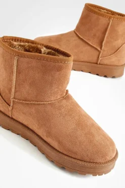 Cosy Boots|Ankle Boots*boohoo Mini Cosy Boots chestnut