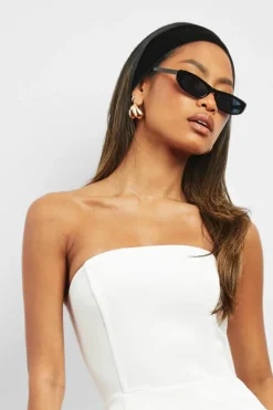 Earrings*boohoo Mixed Metal Double Hoop Earrings multi