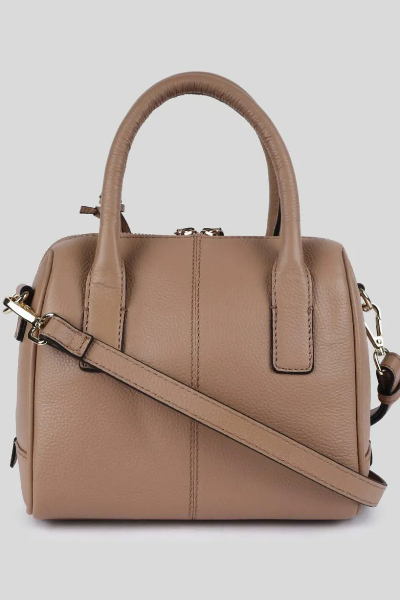Cross-Body Bags|Handbags*Ashwood Leather Moda Siciliana' Real Leather Tote Crossbody Bag Beige