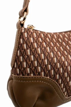Shoulder Bags*My Accessories London Monogram Printed Shoulder Bag Brown
