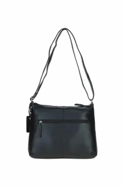 Shoulder Bags|Handbags*Ashwood Leather Mourne' Sleek Real Leather Shoulder Bag Black
