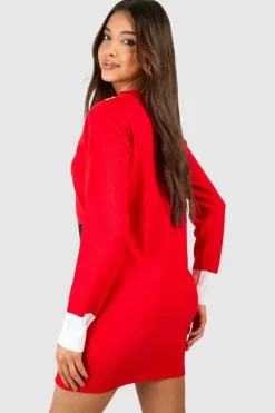 Jumper Dresses|Jumper Dresses*boohoo Mrs Claus Christmas Jumper Dress red