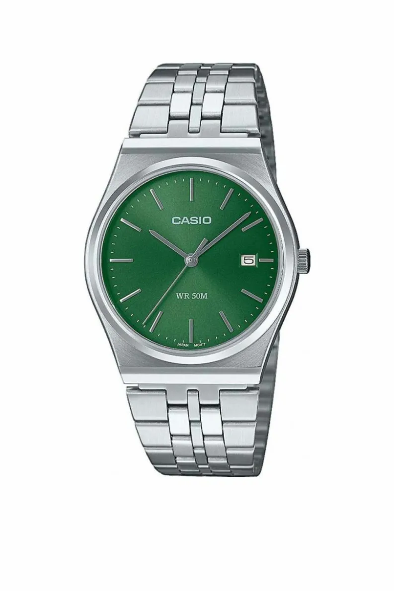 Watches*Casio MTP-B145D-3AVEF Collection 35mm Quartz Watch Silver