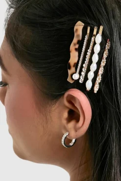 Hair Accessories*boohoo Design Hair Clip pack multi