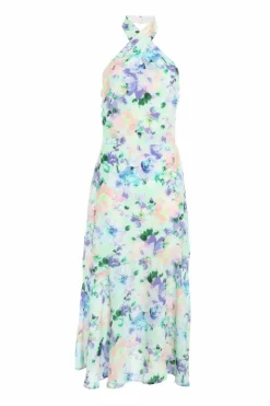 Midi Dresses*Quiz Floral Halter Neck Midi Dress Multi