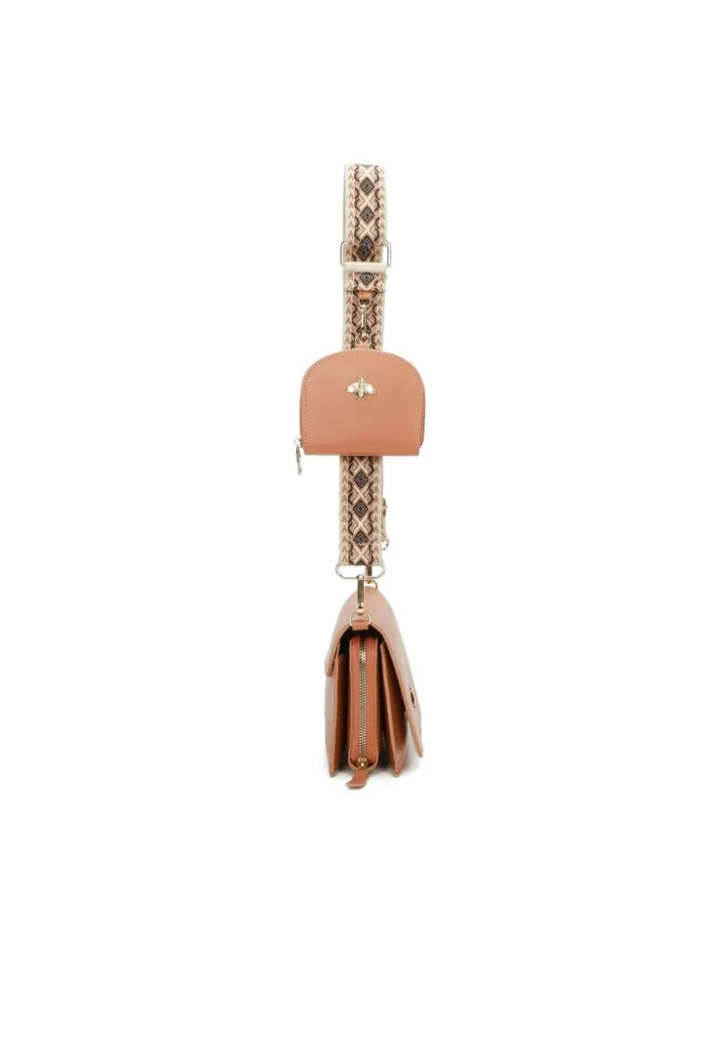 Cross-Body Bags|Handbags*Kitise Multi pockets Small Crossbody Purse Bag with Coin Holder Brown