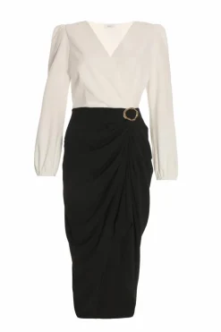 Wrap Dresses|Midi Dresses*Quiz Wrap Contrast Midi Dress Multi