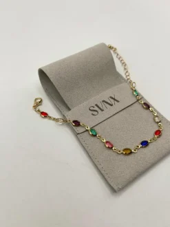Bracelets*SVNX colour Oval Chain Bracelet Multi