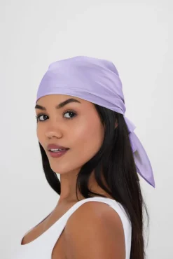 Hair Accessories*My Accessories London Multiway Head Scarf and Neck Tie Lilac