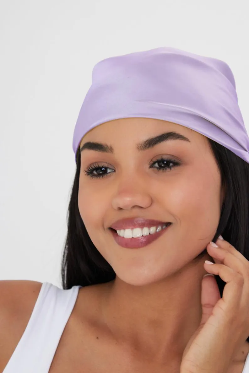 Hair Accessories*My Accessories London Multiway Head Scarf and Neck Tie Lilac