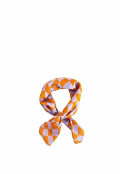 Hair Accessories*My Accessories London way Wavy Checker Neck Tie Head Scarf Multi