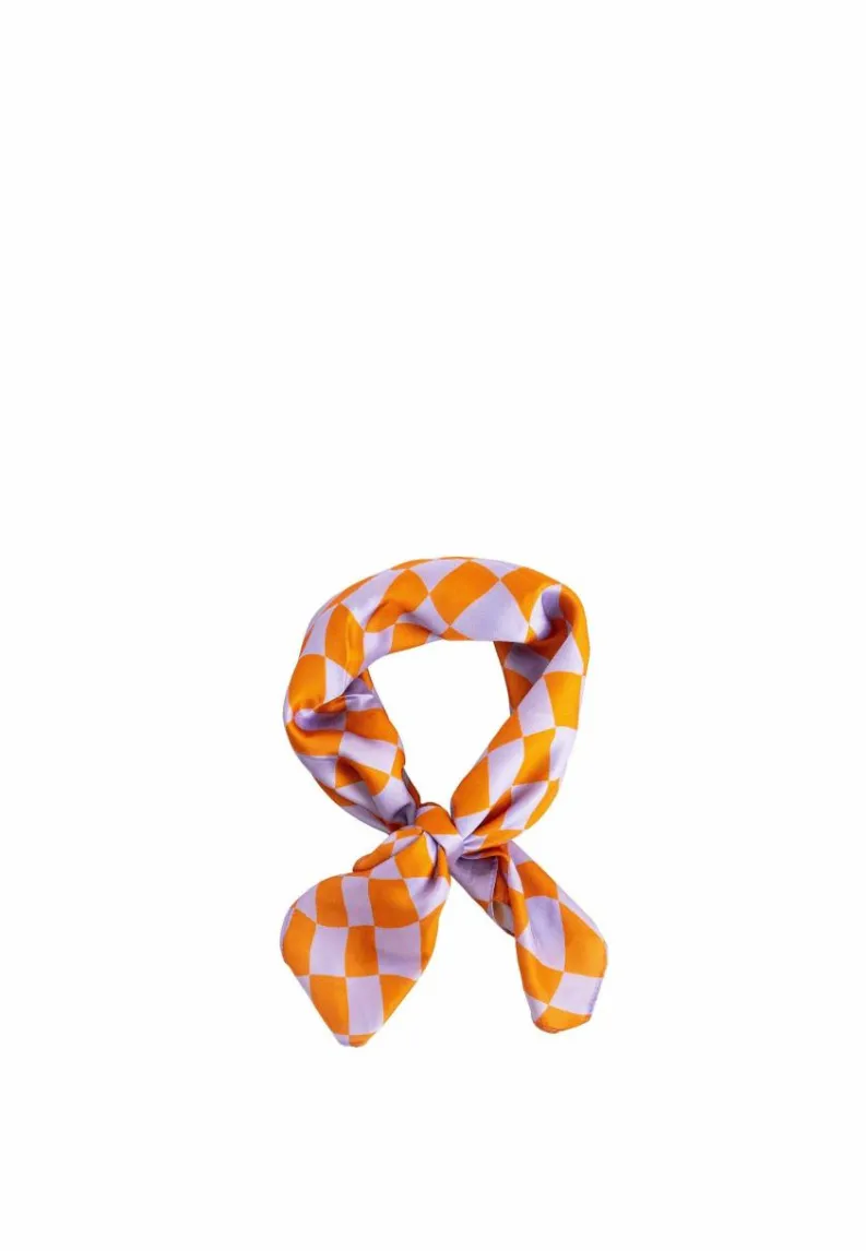 Hair Accessories*My Accessories London way Wavy Checker Neck Tie Head Scarf Multi