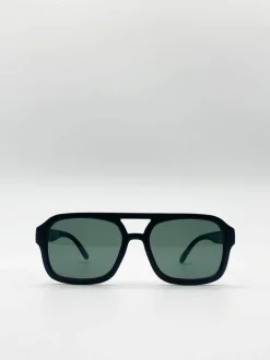 Sunglasses*SVNX Navigator Sunglasses In Matte Black