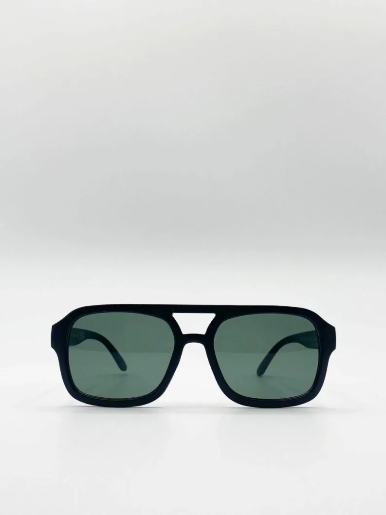 Sunglasses*SVNX Navigator Sunglasses In Matte Black