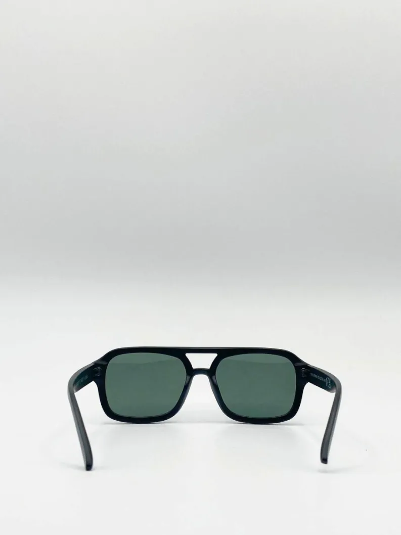 Sunglasses*SVNX Navigator Sunglasses In Matte Black