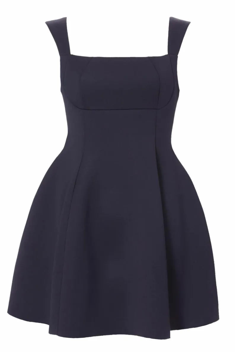 Skater Dresses*Quiz Bow Skater Dress Navy