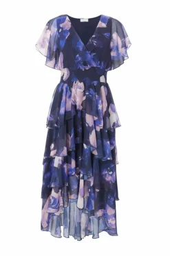 Midi Dresses*Quiz Dip Hem Midi Dress Navy