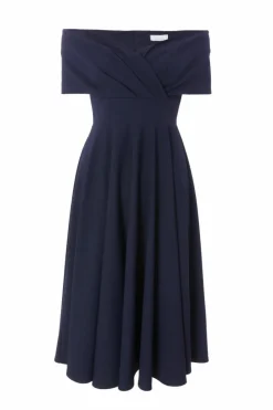 Midi Dresses*Quiz Petite Bardot Midi Dress Navy