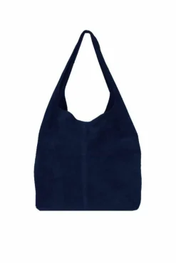 Shoulder Bags*Sostter Soft Suede Leather Hobo Shoulder Bag | BRXYD Navy