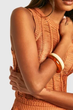 Bracelets*boohoo Resin Bangle 2 Pack neutral