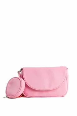 Cross-Body Bags*My Accessories London Nylon Crossbody Bag with Coin Purse Pink