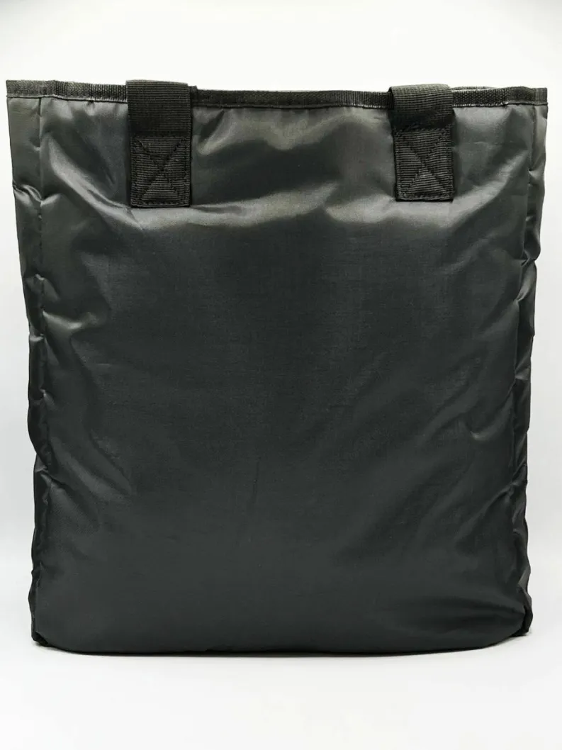 Shoulder Bags|Tote Bags*SVNX Nylon tote bag with zip front pocket Black
