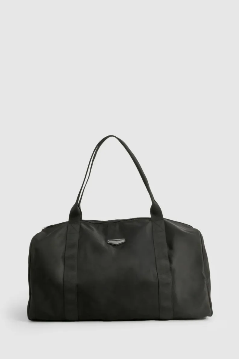 Handbags*boohoo Nylon Travel Holdall Bag black