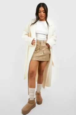 Tights & Socks|Tights & Socks*boohoo Oatmeal Knitted Slouchy Socks beige