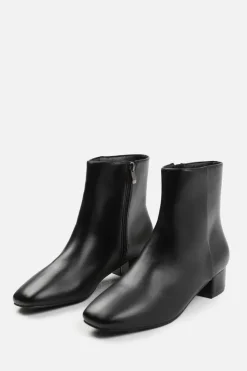Heeled Boots|Ankle Boots*Where's That From Odetta' Low Block Heel Ankle Boot With Side Zip True Black