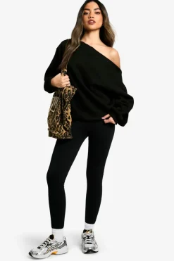 Sweatshirts|Hoodies & Sweatshirts*boohoo Off the shoulder sweatshirt black