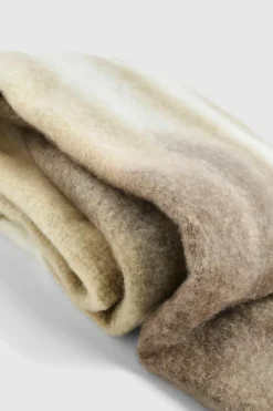 Scarves|Scarves*boohoo Ombre Chunky Soft Brush Fringe Scarf taupe