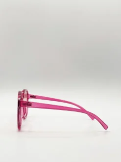 Sunglasses*SVNX Ombre Lense Oversized Sunglasses Pink