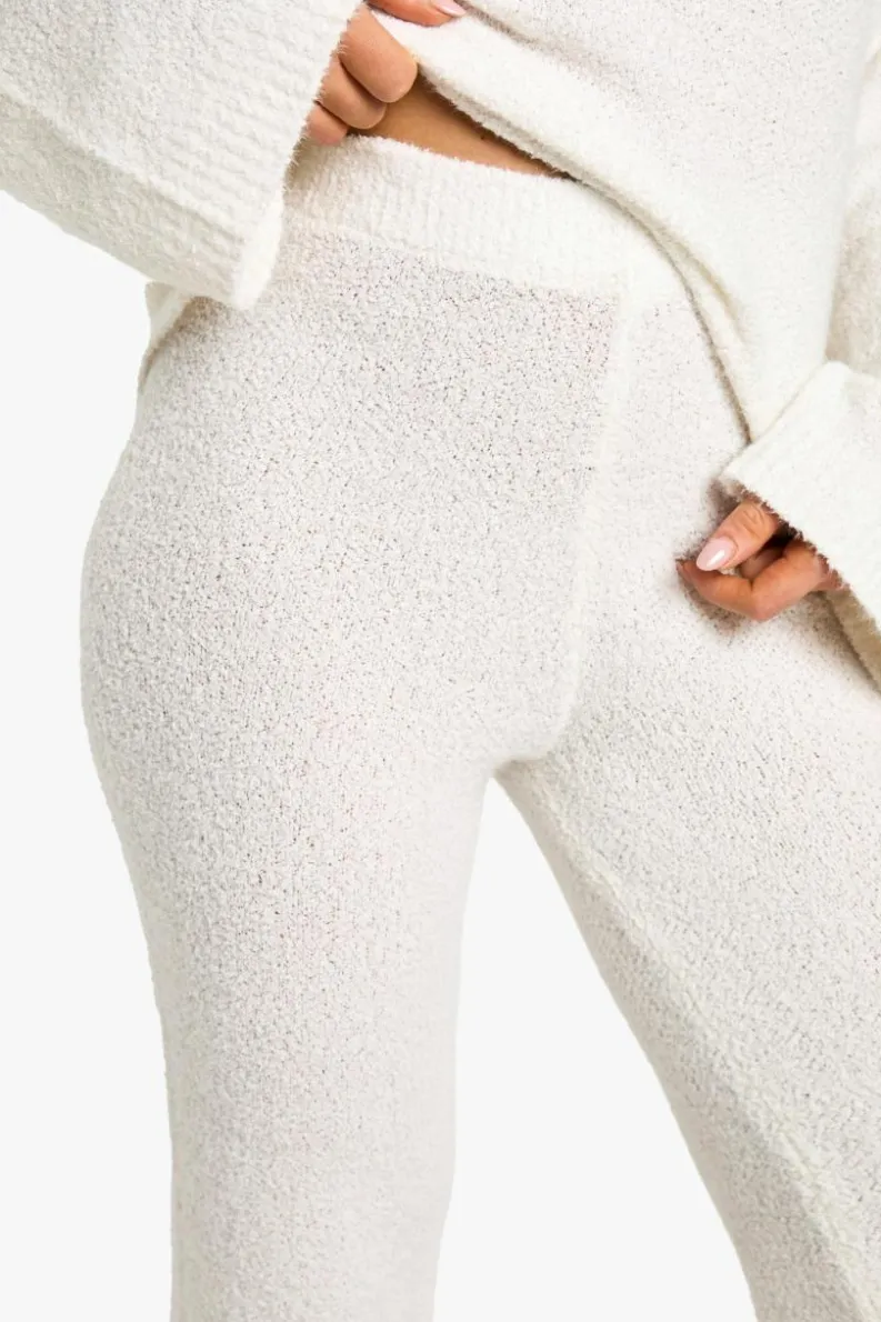 Knitted Co-Ords|Knitwear*boohoo Open Back Boucle Jumper And Wide Leg Trouser cream