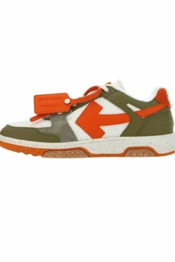 Trainers*Off-White Out Of Office Slim Comb Leather Sneakers Green