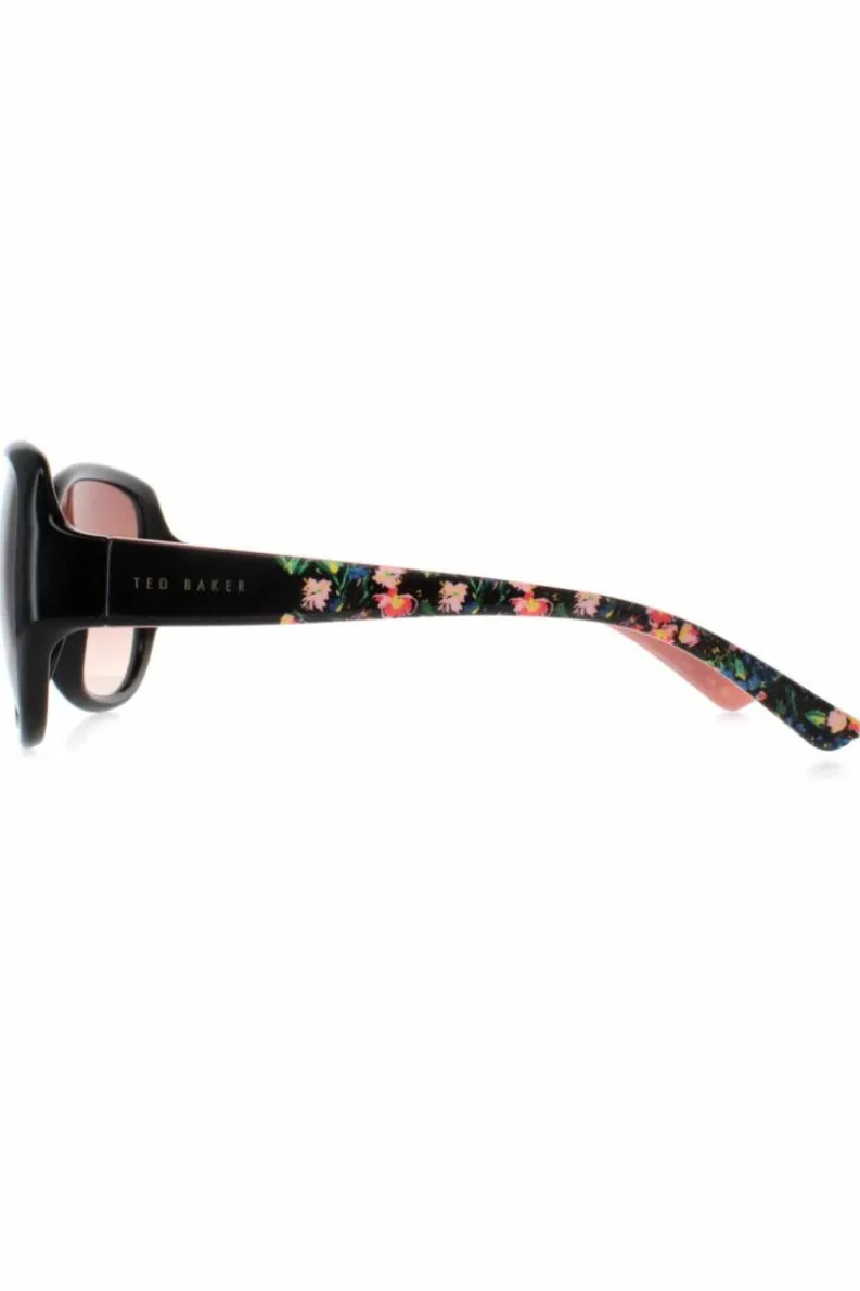 Sunglasses*Ted Baker Oval Brown Gradient TB1394 Shay Black