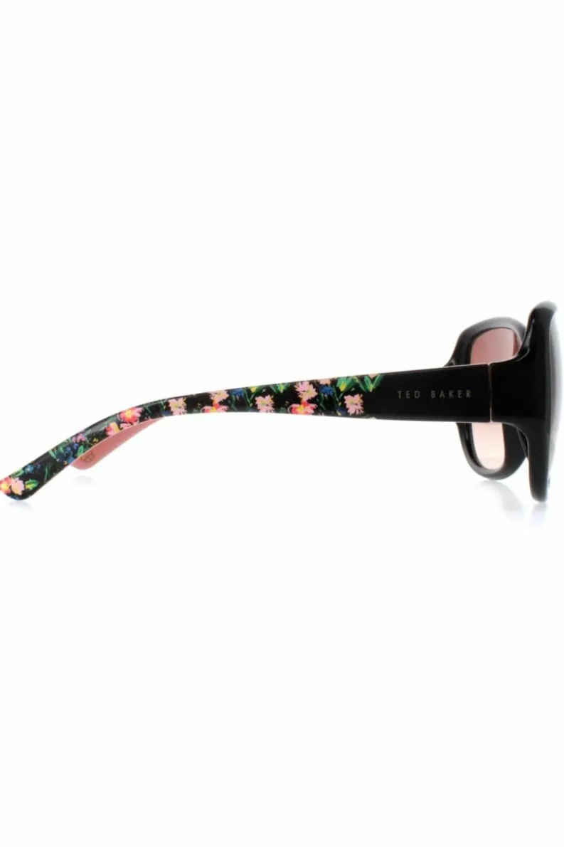 Sunglasses*Ted Baker Oval Brown Gradient TB1394 Shay Black