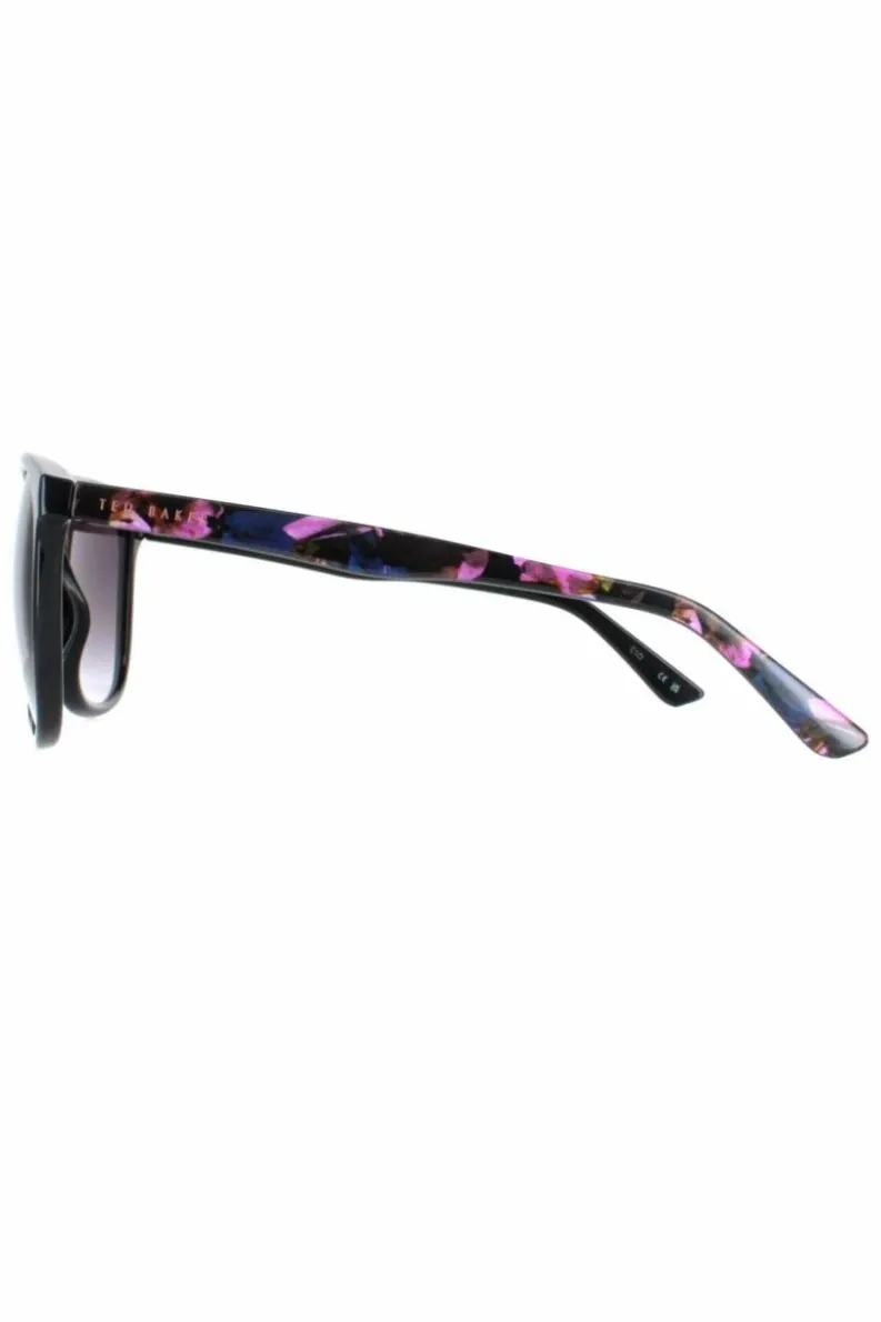 Sunglasses*Ted Baker Oval Grey Gradient TB1496 Alva Black