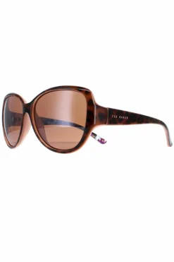 Sunglasses*Ted Baker Oval Havana Flower Print TB1394 Shay Brown