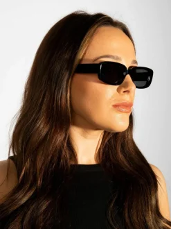 Sunglasses*SVNX Oval Sunglasses in Black