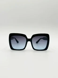 Sunglasses*SVNX Oversized Square sunglasses Black