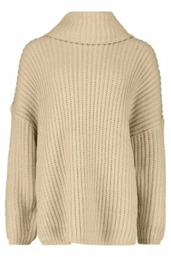 Oversized Jumpers*boohoo Oversized Chunky Knit Jumper stone