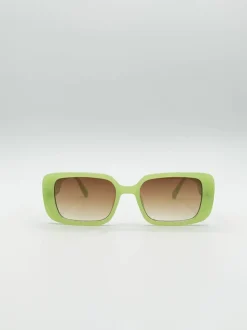 Sunglasses*SVNX Oversized Rectangle Sunglasses in Green