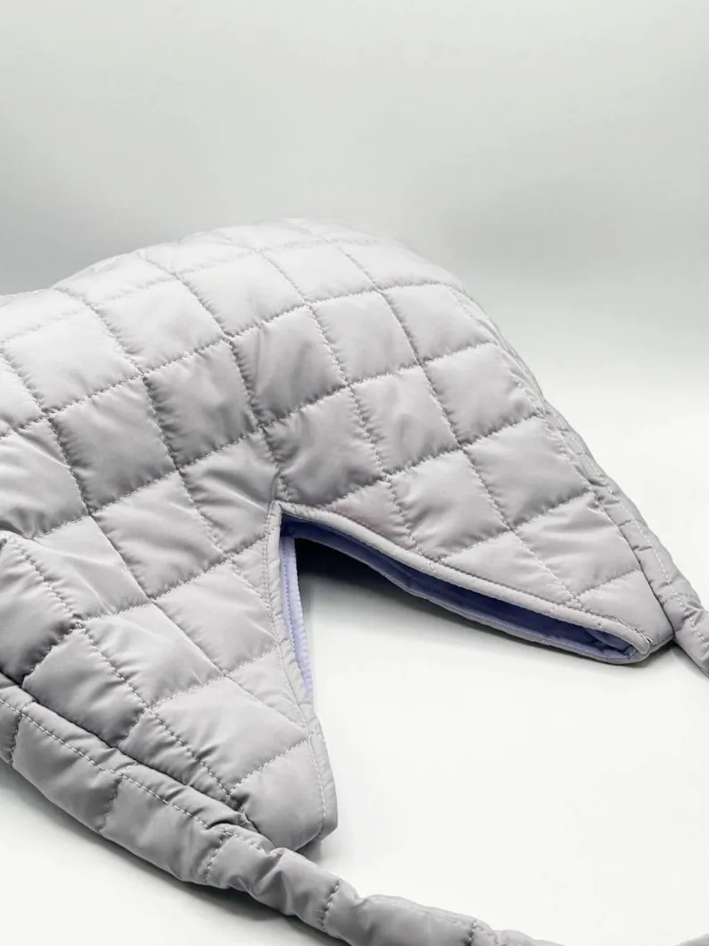 Shoulder Bags*SVNX Oversized soft quilted shoulder bag Lilac