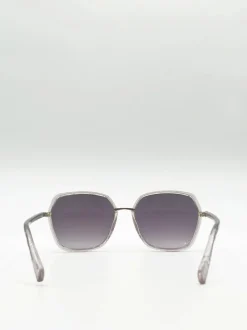 Sunglasses*SVNX Oversized Square Frame Sunglasses Pale Lilac