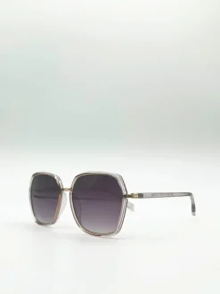 Sunglasses*SVNX Oversized Square Frame Sunglasses Pale Lilac