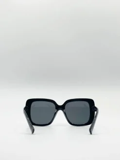 Sunglasses*SVNX Oversized Square Sunglasses In Black