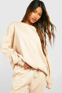 Sweatshirts|Hoodies & Sweatshirts*boohoo Oversized Sweatshirt stone