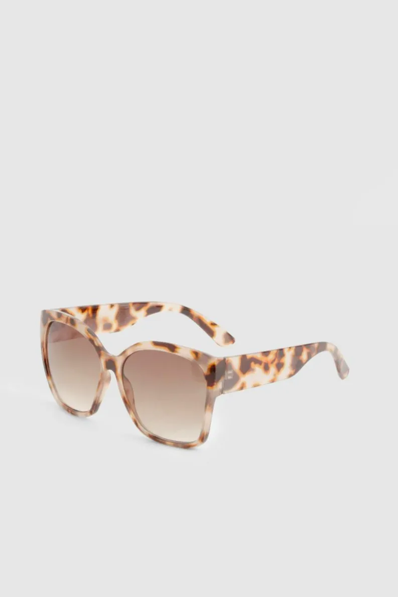 Sunglasses*boohoo Oversized Tortoise Shell Sunglasses cream